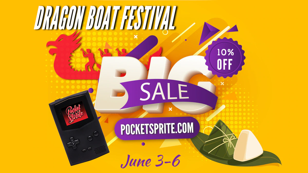 Pocketsprite Drabonboat festival special sale 10% OFF sorewide June 3-6