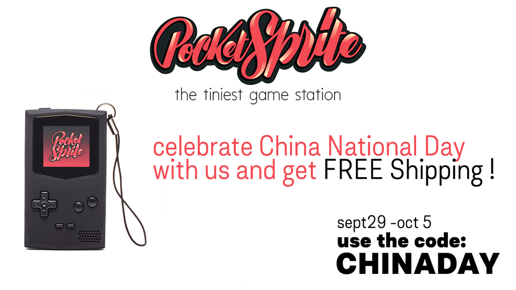 Get Free Shipping from Sept 29 to Oct 5 celebrating China National Holiday - use the code CHINADAY + instagram giveaway